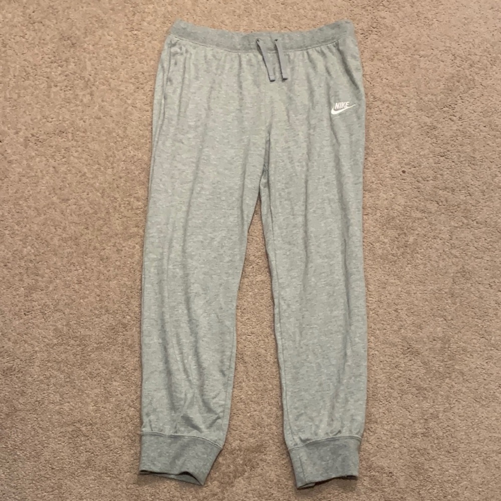 Grey Nike joggers